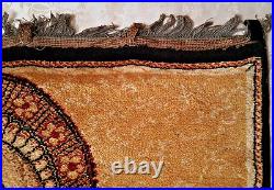 Vintage Lahore Religious Catholic Holy Mary & Baby Jesus Wall Tapestry Carpet