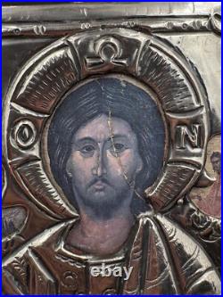 Vintage Religious silver icon 900 standard