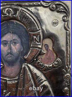 Vintage Religious silver icon 900 standard