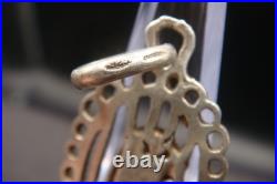 Vintage Silver 925 Virgin Mary Pendant Blue Enamel Beautiful Religious Jewelry