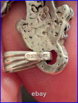Vintage Sterling Silver Ornate Antique Cross Religious Pendant