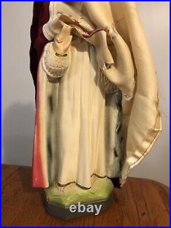 Vtg Antique 17 Chalkware Catholic Religious Jesus Statue Infant of Prague