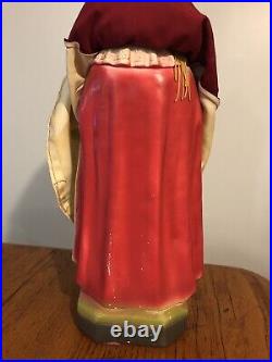 Vtg Antique 17 Chalkware Catholic Religious Jesus Statue Infant of Prague