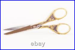 WASA Religious Embroidery Scissors Crucifix Cross Duotone Solingen Germany