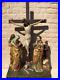WONDERFUL-Antique-Religious-French-Statuary-Christ-on-Calvary-Large-Stunning-01-nhl