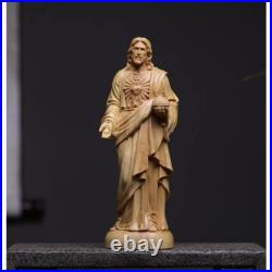 Wood Carving Jesus Statue Home Decoration Religious Solid Wood Carving