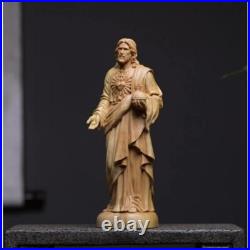 Wood Carving Jesus Statue Home Decoration Religious Solid Wood Carving