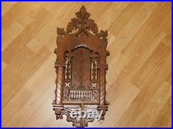 Wooden Altar Fretwork Folding Altar around 1900! Religious! Decorated