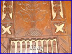 Wooden Altar Fretwork Folding Altar around 1900! Religious! Decorated