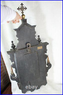 XL Top antique Flemish religious church 1800 Wood carved wall neo gothic chapel